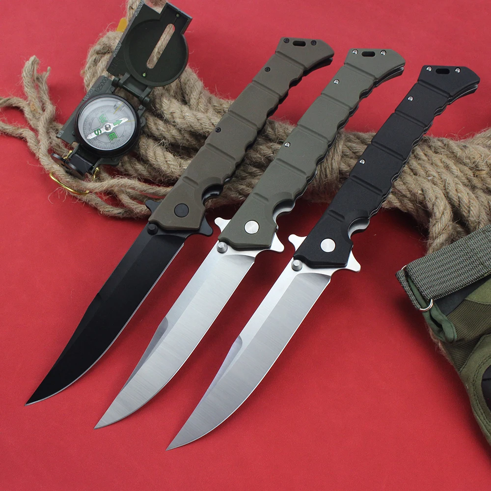 New Large Knives Cold Multifunctional Folding Knife Outdoor Tactical Military Knives 8Cr13Mov Steel Blade Survival Knife for Men