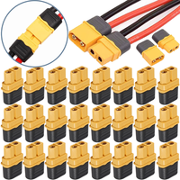 XT60 XT90 Connector Male & Female Plugs Bullet Wire Cable Connectors with Sheath Housing for RC Battery Motor Boat Airplane