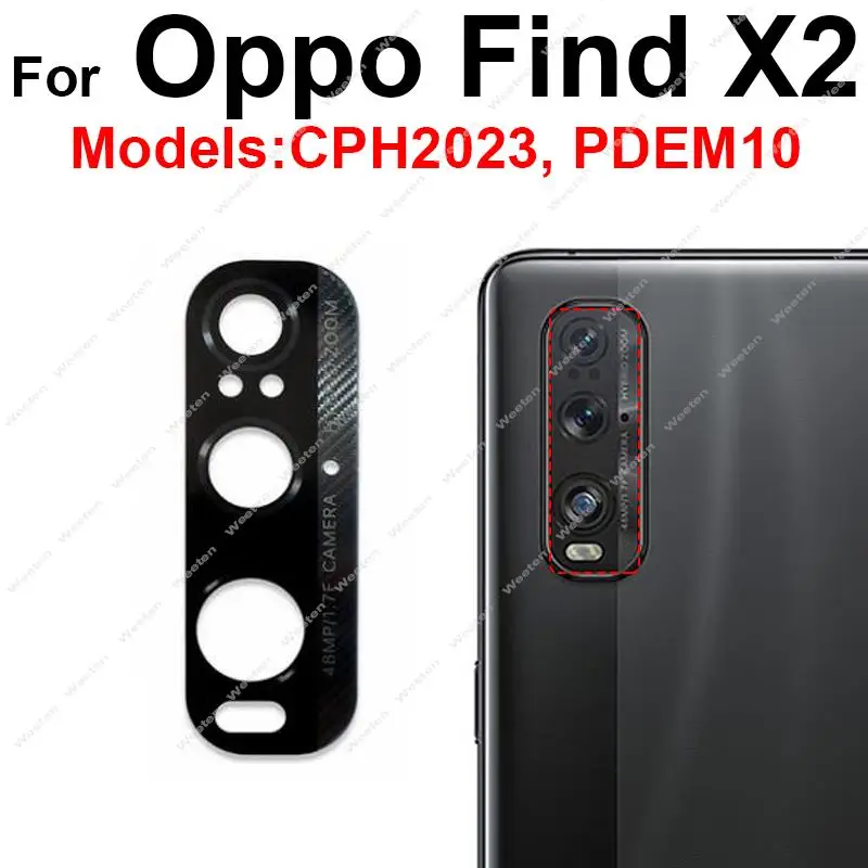 Rear Camera Glass Lens For OPPO Find X2 X3 X5 Pro X2 X3 Neo X2 X3 X5 Lite Back Main Camera Glass Lens Sticker Parts