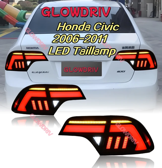 

LED Tail Light For Honda Civic 8th FA 2006 2007 2008 2009 2010 2011 mugen style rear lamp Assembly upgrade Plug and play