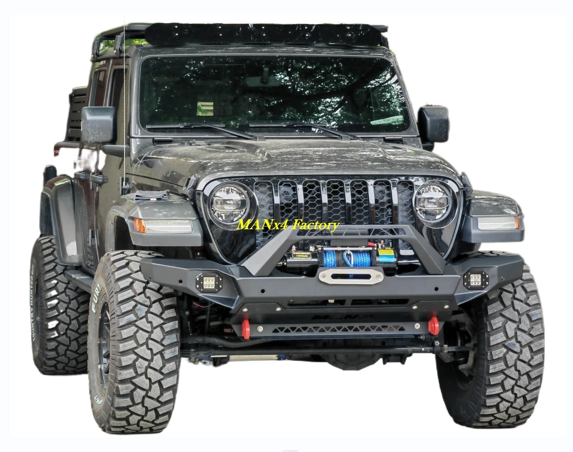 

Deluxe 4x4 Steel Bull Bar Front Bumper for Jeep Wrangler JL