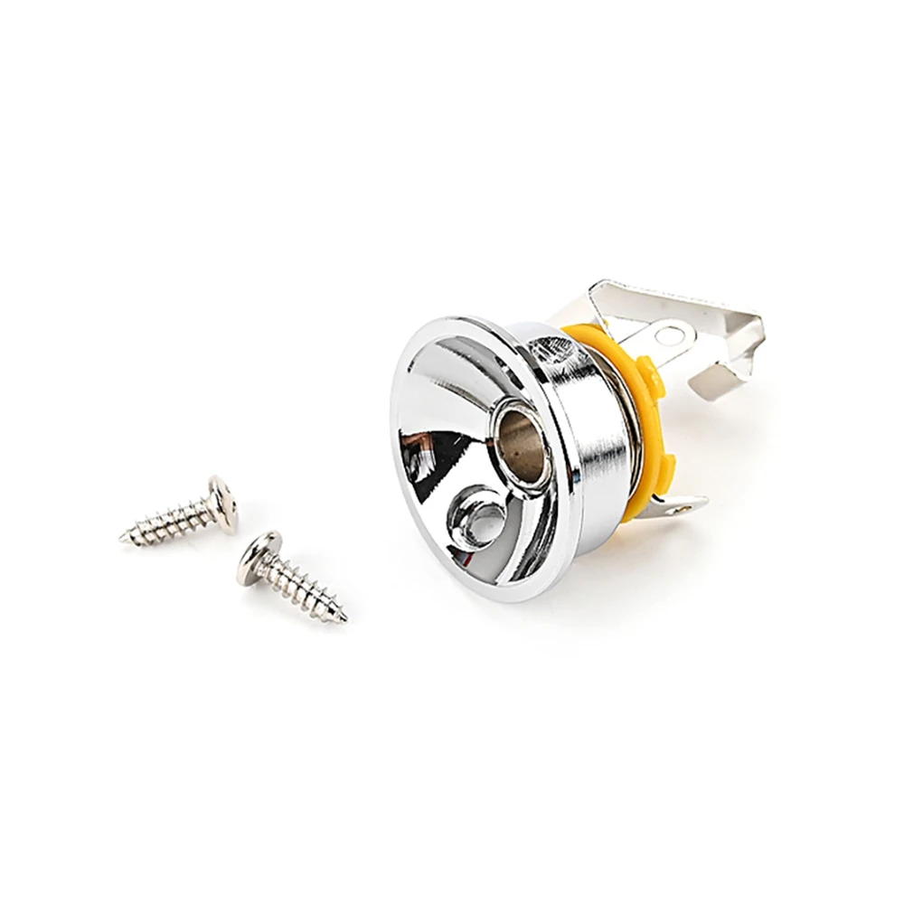텔레캐스터 일렉트릭 기타 부품용 소켓 잭 플레이트 거치대, 6.35mm 1/4 인치