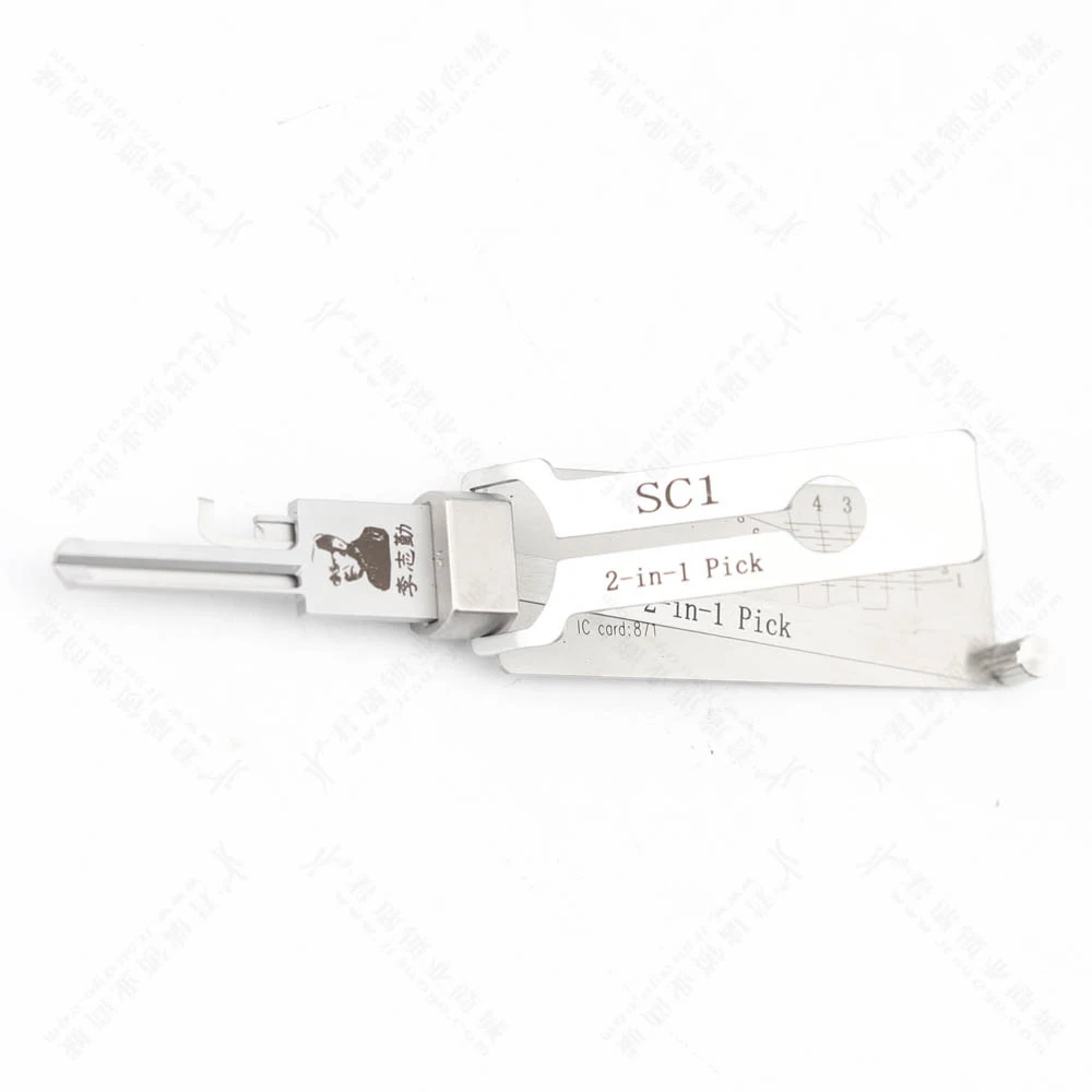 2 in 1 SC1 SC4 for Door Measuring Master Key Professional Locksmith Tools Civil Lock Opener Hand Tool for Schlage
