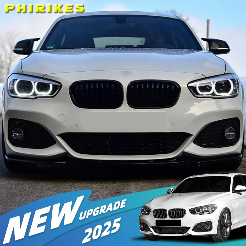 

For BMW 1-Series F20 F21 2015~2019 118i 120i M135i M140i M Performance Front Bumper Splitter Lip Car Diffuser Body Kit Spoiler