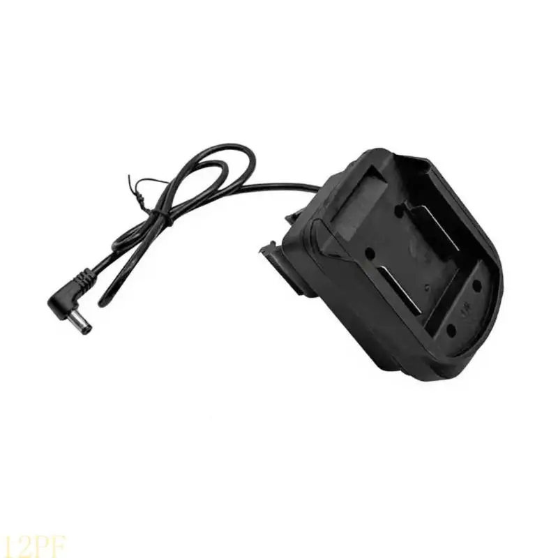 12PF Portable Tool Battery Power Adapter with Male Connector Plastic Back Clip for Level Tripods Workshop Equipment
