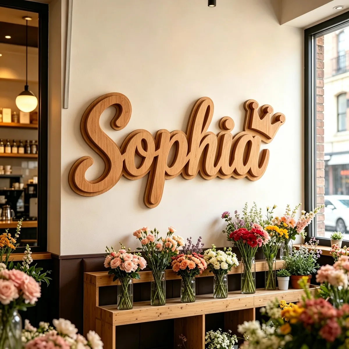 Letrero de Madera Personalizado con Nombre y Corona, Decoración para Dormitorio de Bebé, Boda, Hogar, Manualidades, Guardería, Cumpleaños, Regalo de Graduación