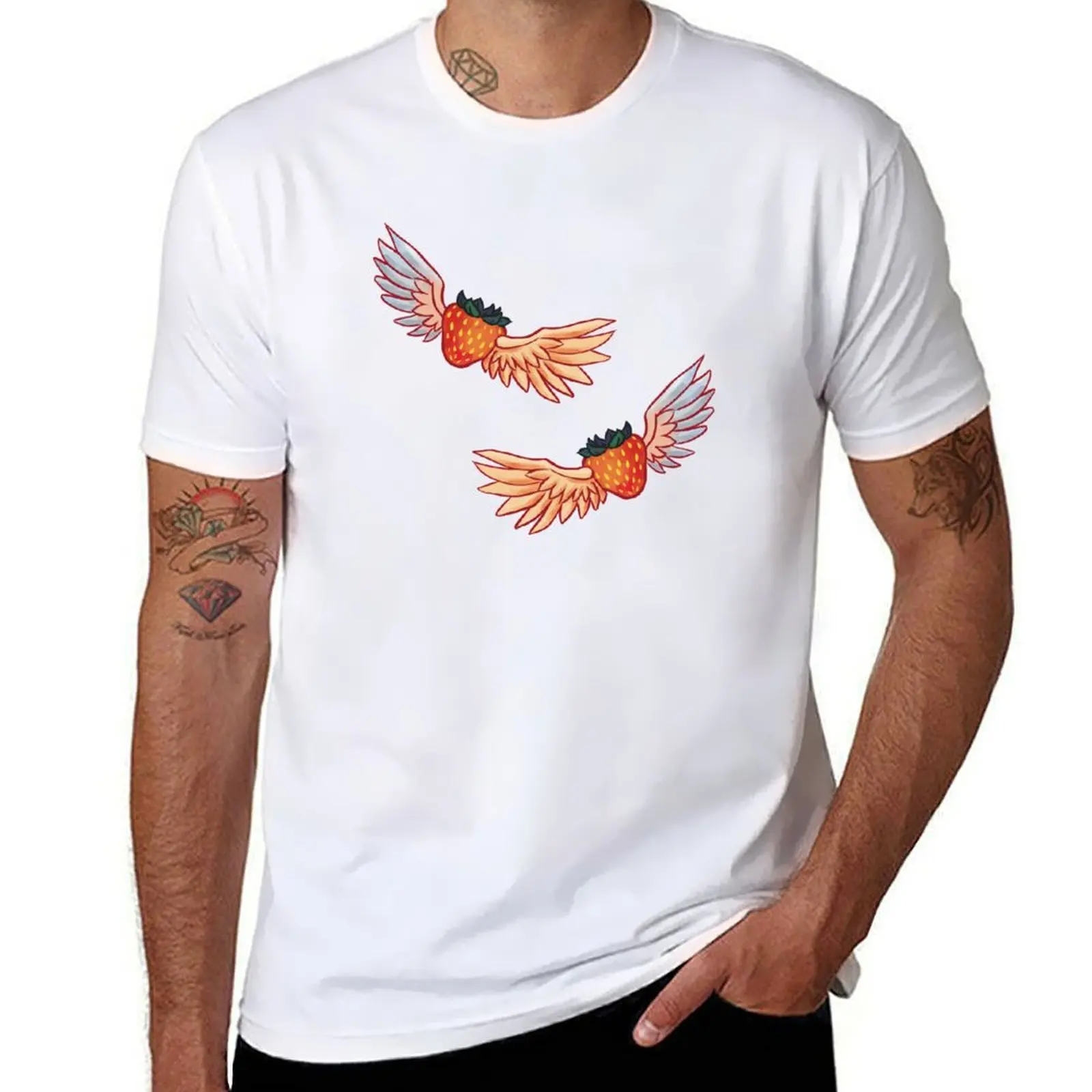

Flying Celeste Strawberry T-Shirt t shirt for man man graphic t shirt T-Shirt