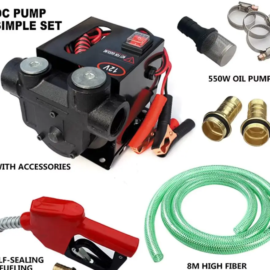 2026 Electronic metering oil pump diesel self-priming electric pump OGM car refueling machine 12V 24V 220V 750W