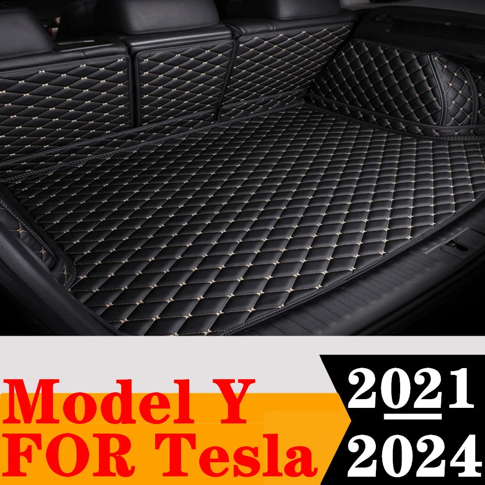 

Полный комплект автомобильного коврика в багажник для Tesla Model Y 2024 2023 2022 2021, задний багажник, хвостовой лоток для багажника, коврик для транспортных средств