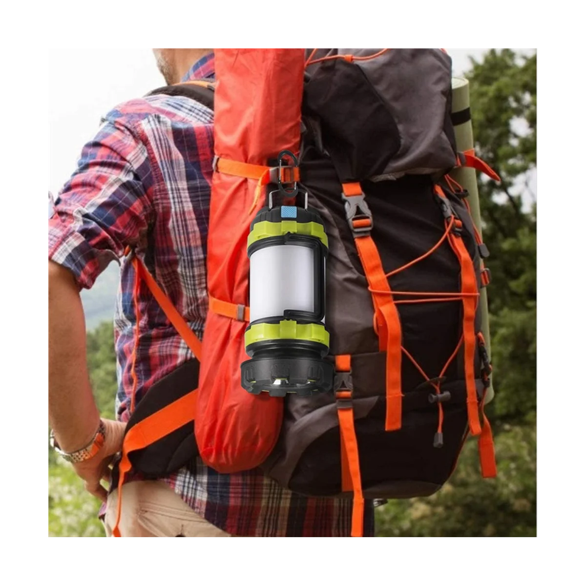 Outdoor Camping Lantern Rechargeable 3000 Capacity Power Bank Camping Flashlight Waterproof Portable Camping Lamp