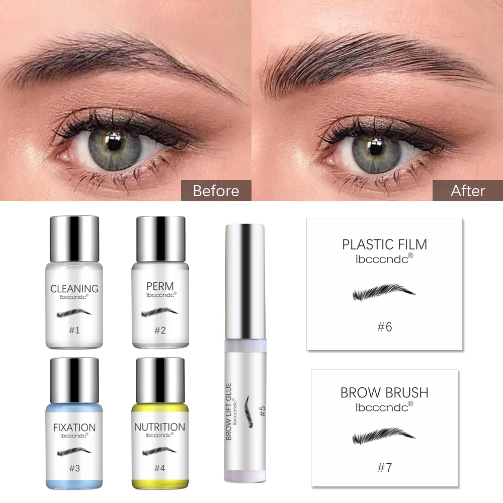 Brow Lamination Kit Semi-permanent Brow Lift Extension Kit Brow Lash Lift Brow Lamination Eyelash Lifting Perming Lashes Makeup