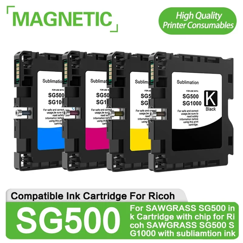 1 Set For SAWGRASS SG500 SG1000 Compatible ink Cartridge With chip for Ricoh SAWGRASS SG500 SG1000 With Subliamtion ink