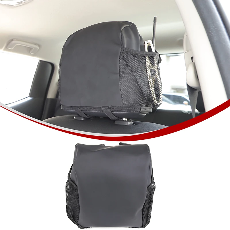 

Car seat headrest cover expansion artificial leather storage bag Suitable for Mitsubishi L200 2019 2020 2021 2022 2023