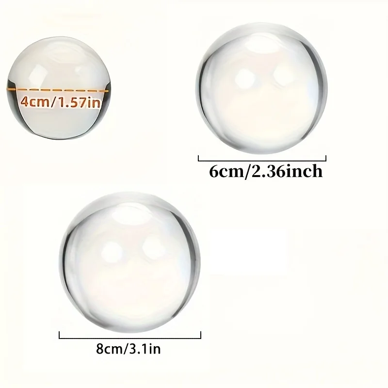واضح عدسة غلوب كريستال كرة زجاجية حامل 40-80 مللي متر Lensball ل المجال التصوير الديكور ديكور غرفة المنزل كرات الزخرفية