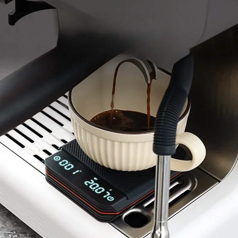 

High-end Mini Coffee Scale with Timer Rechargeable High Precision Smart Espresso Kitchen Scales for Espresso Pour-Over Coffee