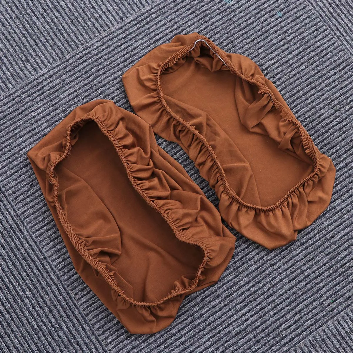 

2Pcs Chair Seat Case Rhombic Lattice Jacquard Protector Anti Slip Elastic Edge Square Cushion Cases Sitting Pad Cover