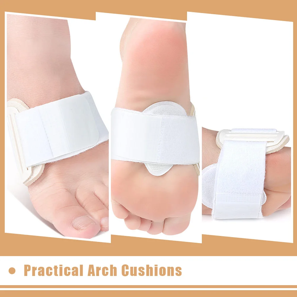 

2pcs Arch Support Foot Pads Protective Feet Cushions For Flat Feet High Arches Anti-Slip Comfortable Insole Universal Fit