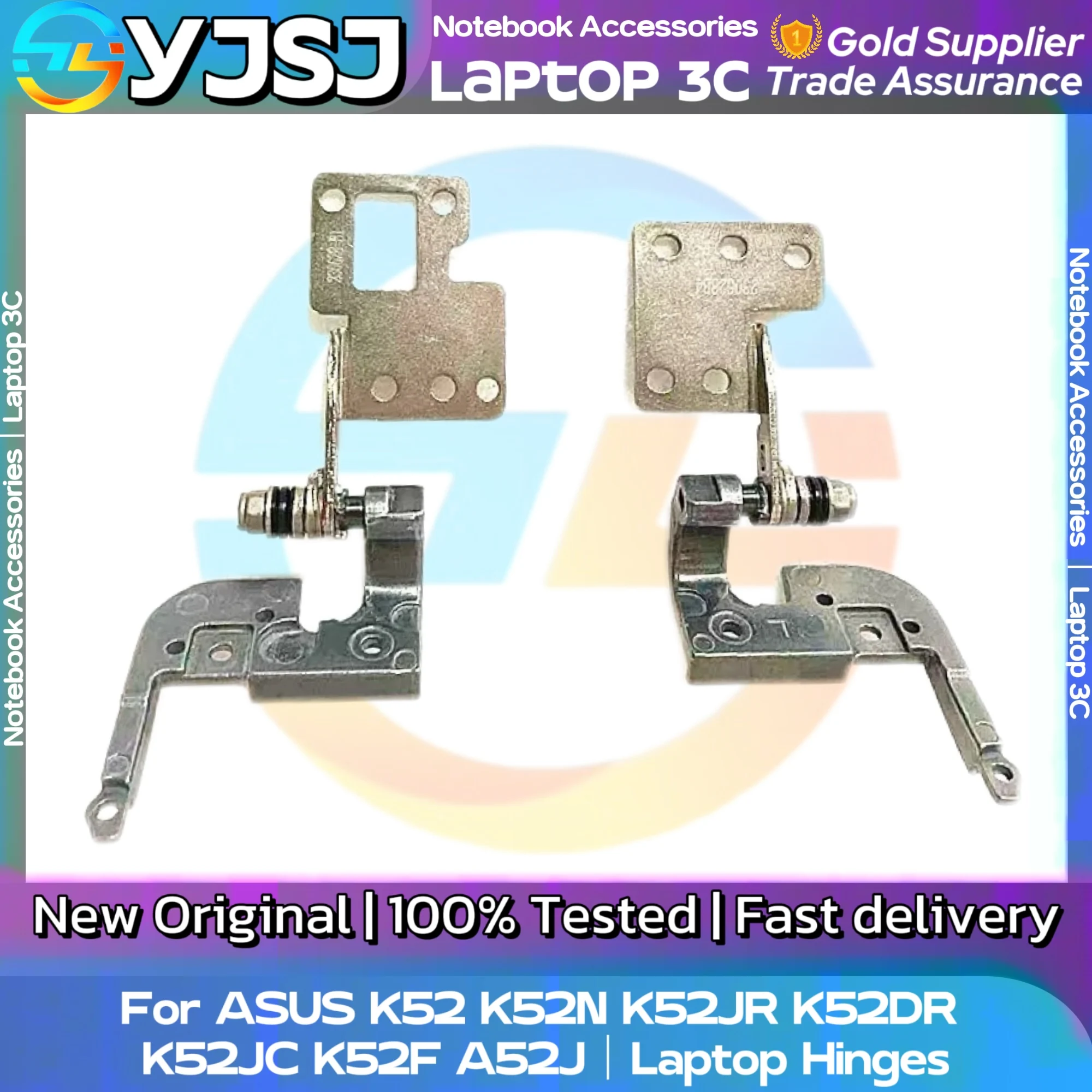 New Original Laptop Notebook Hinges For ASUS K52 K52N K52JR K52DR K52JC K52F A52J LCD Screen Hinge LCD shaft