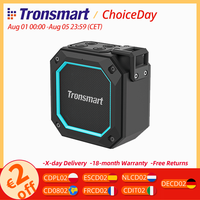 Tronsmart Groove 2 Bluetooth Portable Speaker with True Wireless Stereo, Dual EQ Modes, IPX7 Waterproof, for Shower, Camping