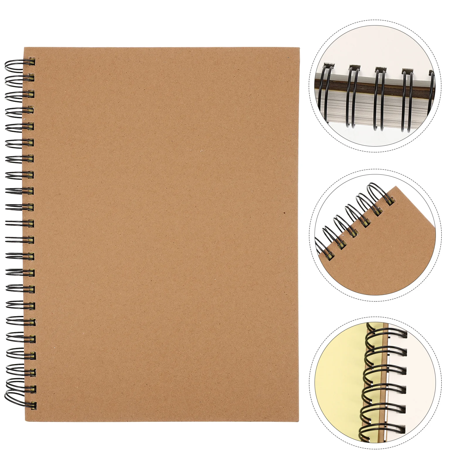 

Simple Style Sketch Book Spiral Binding Blank Notebook for Drawing Painting Students Art Supplies Sketchbooks Drawing Books