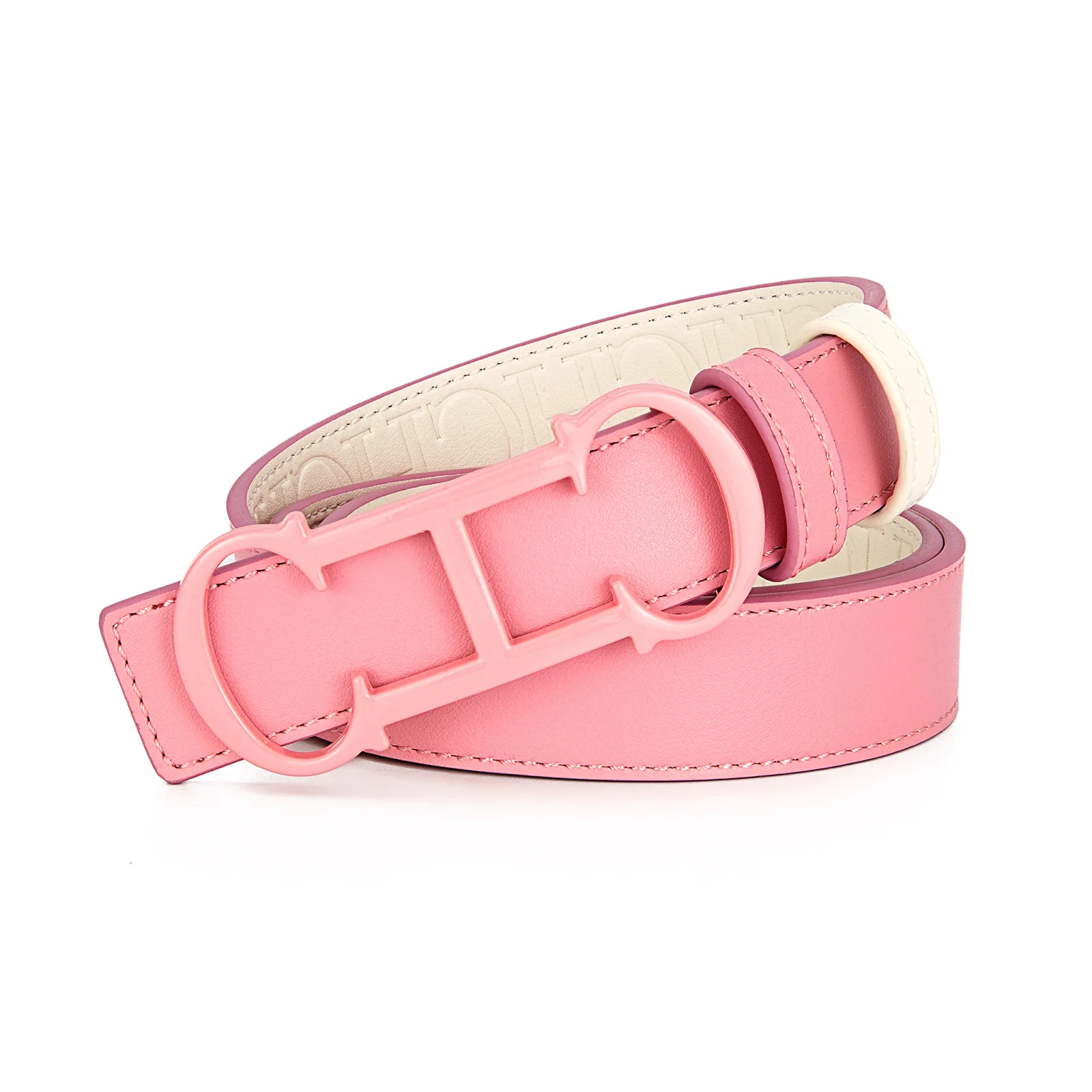 Omkeerbare damesriem, 2 maten, dubbelzijdig lederen tailleband, geschenkdoos, comfortabele, veelzijdige riem voor damesmode - afbeelding 1