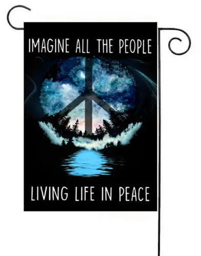 Imagine All The People ....   Garden Flag...  Double Sided     Quality