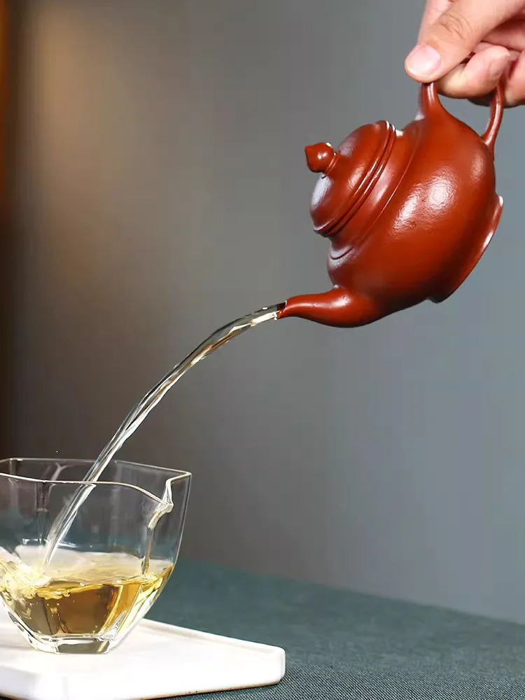 Yi Purple Clay Pot Master Pure Handicrafted Household Kung Fu Tea Set Single Raw Mineral Guifei Red Zhu Mud