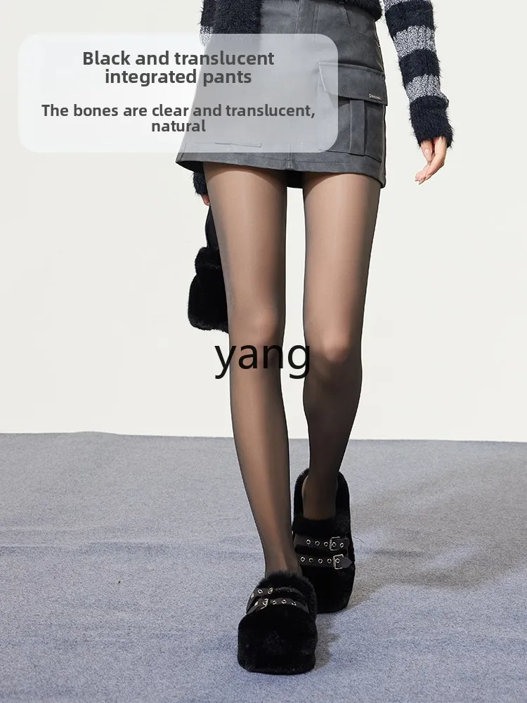 CX large size bare leg artifact female autumn and winter velvet supernatural integrated stockings