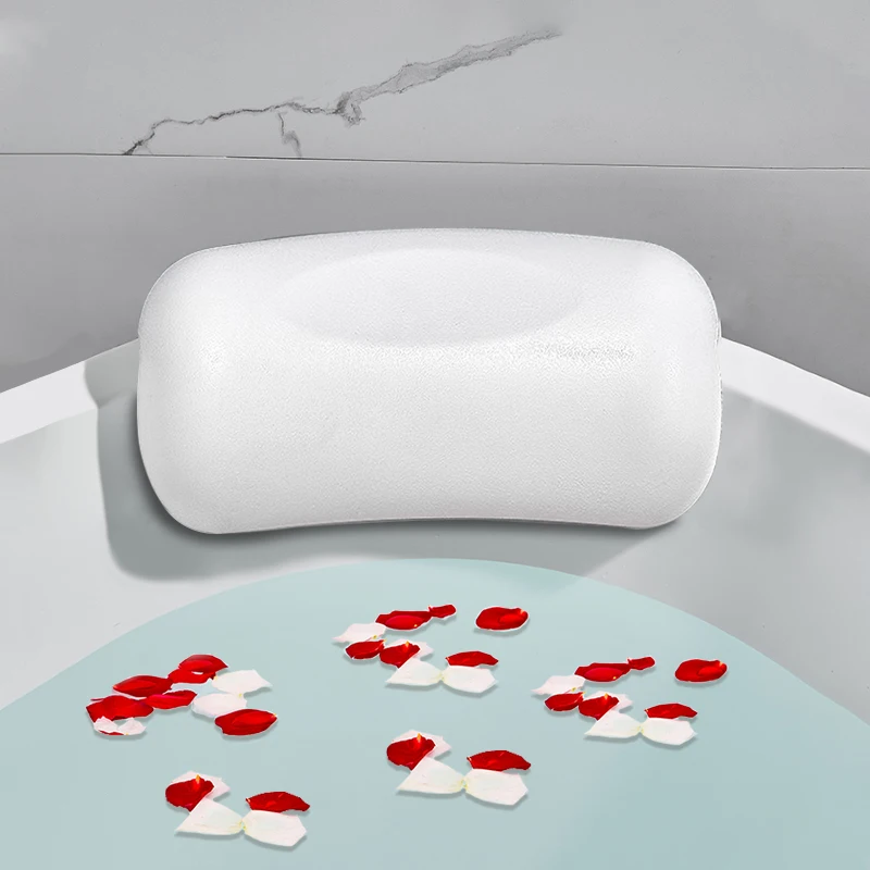 SPA Bath Pillow,Non-slip Bathtub Headrest Soft Waterproof Bath Pillows with Suction Cups Easy To Clean Bathroom Accessories