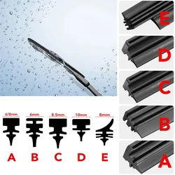 1PCS Car Wiper Blade Insert Natural Rubber Strip for Toyota Corolla Avensis Yaris Rav4 Auris Hilux Prius Prado Camry