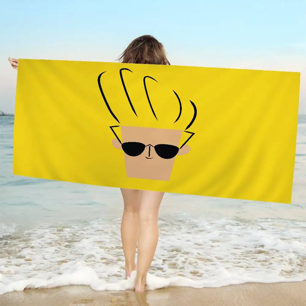 J-Johnny Cartoon Bravo Microfiber Blanket Quick Drying Beach Towels Oversized Printing Super Absorbent Pool Towel Blanket