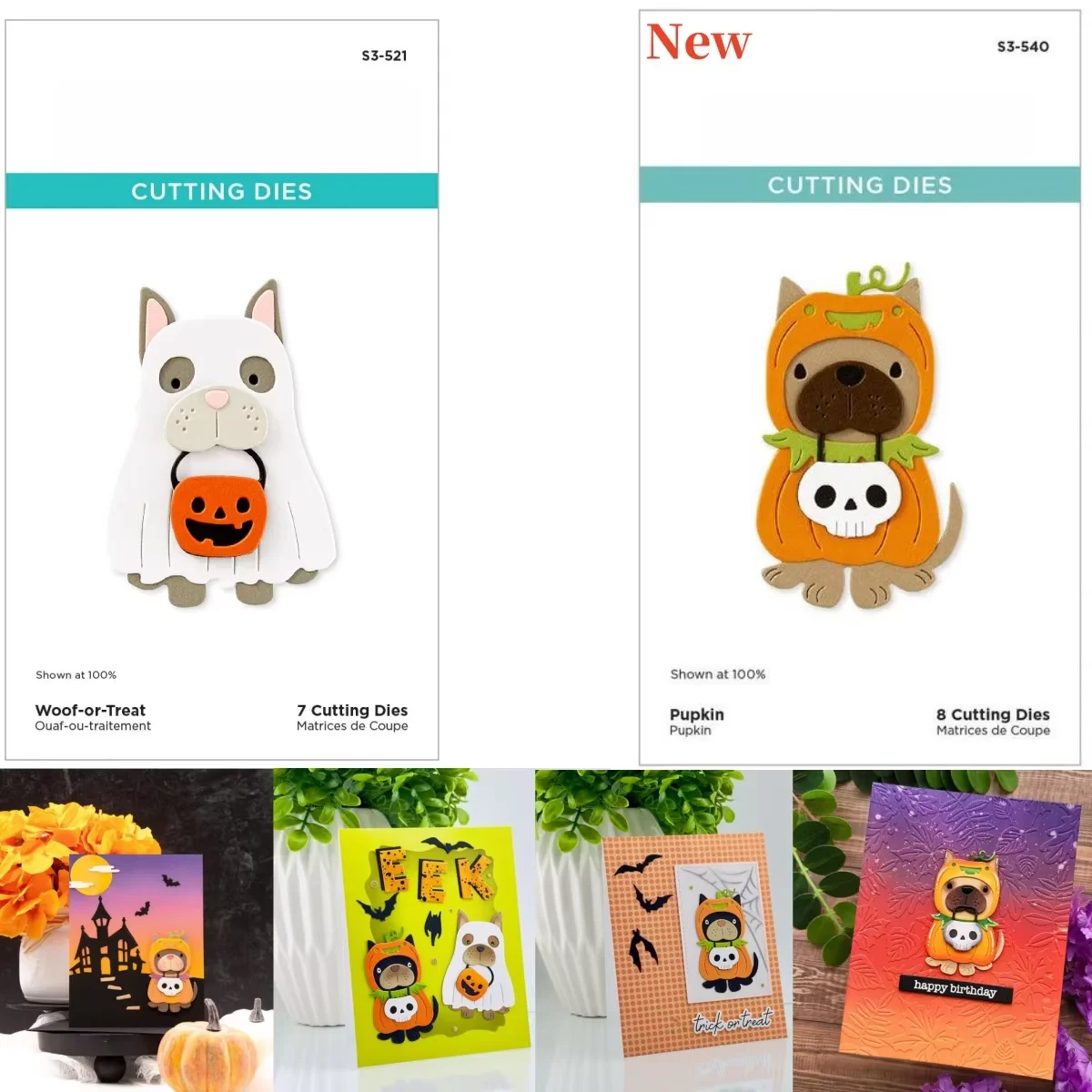 

Woof or Treat Halloween Dog Metal Cutting Dies for DIY Decorating Scrapbook Paper Card Album Embossing Craft Die Supplies 2025