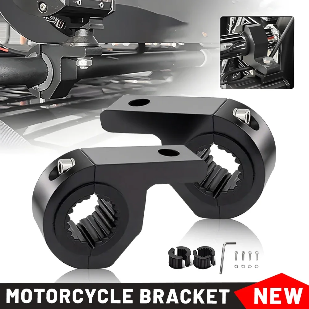 HAOLIDE Motorcycle LED Headlight Clamps Brackets Tube Clamp Mount Kit For Spotlights Fog Light Mount Motorbikeoff-road use