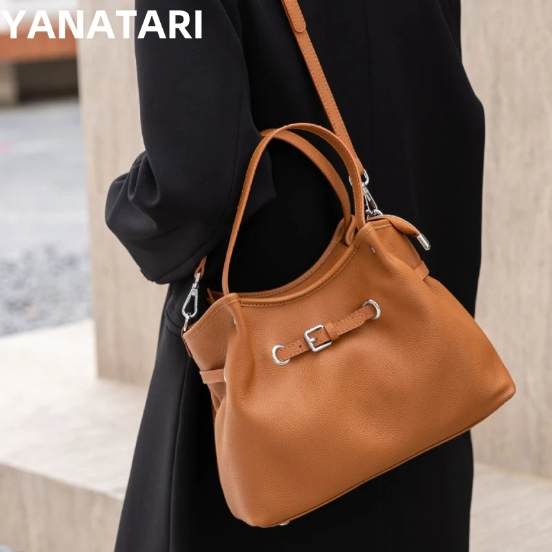

Genuine leather woman bag soft leather shoulder bag Handbags ladies crossbody bags luxury designer minimalism bag cowhide bag