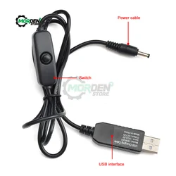 5V To 5V 9V 12V USB Conversion Cable Power Bank Connection Router Adapter Cable Boost Cable With Switch Power Supply Accessory