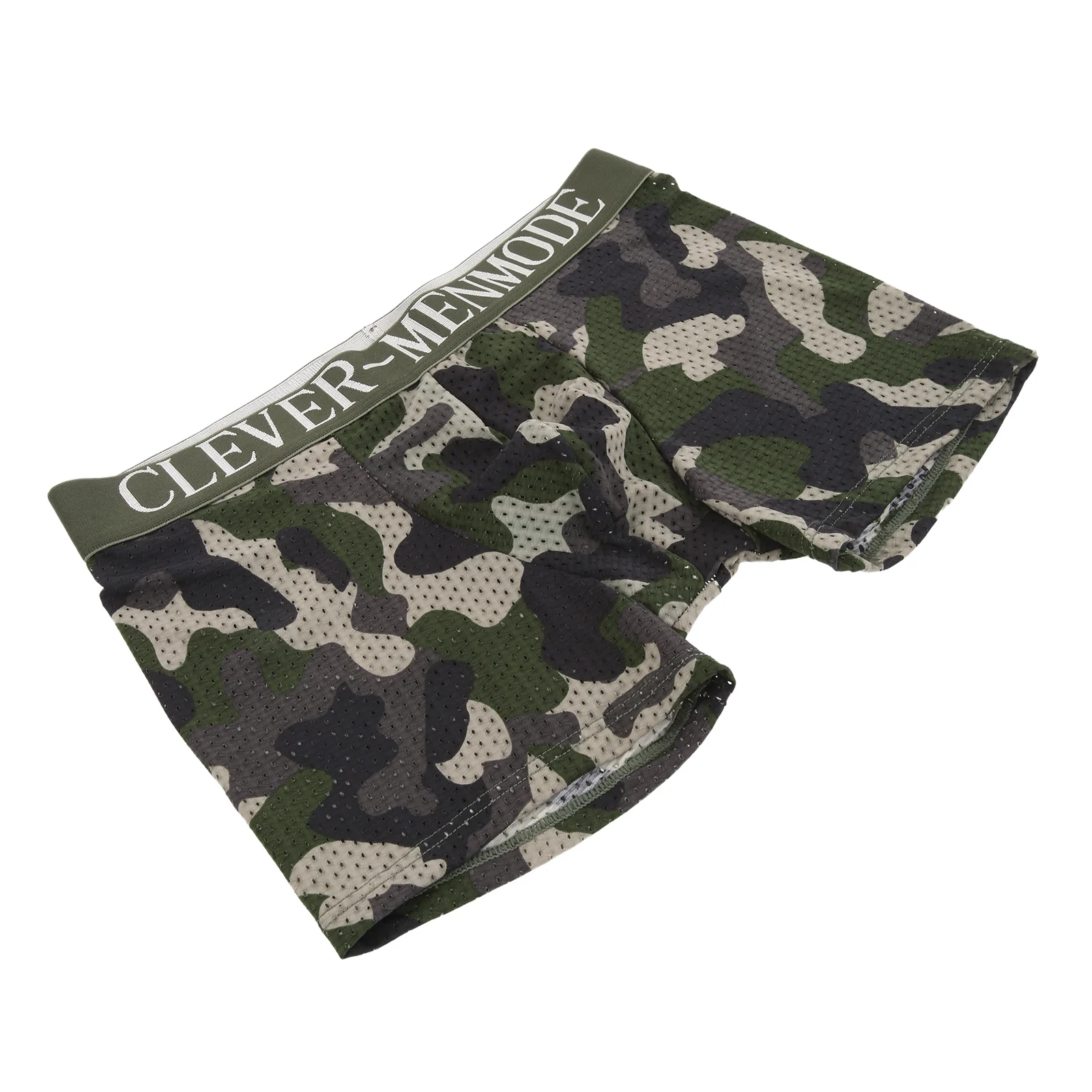 

Men's Camouflage Boxer Shorts Soft Breathable Removable Pad Butt Lift Boxers Sports Comfortable Underpants Mesh Boxer Briefs
