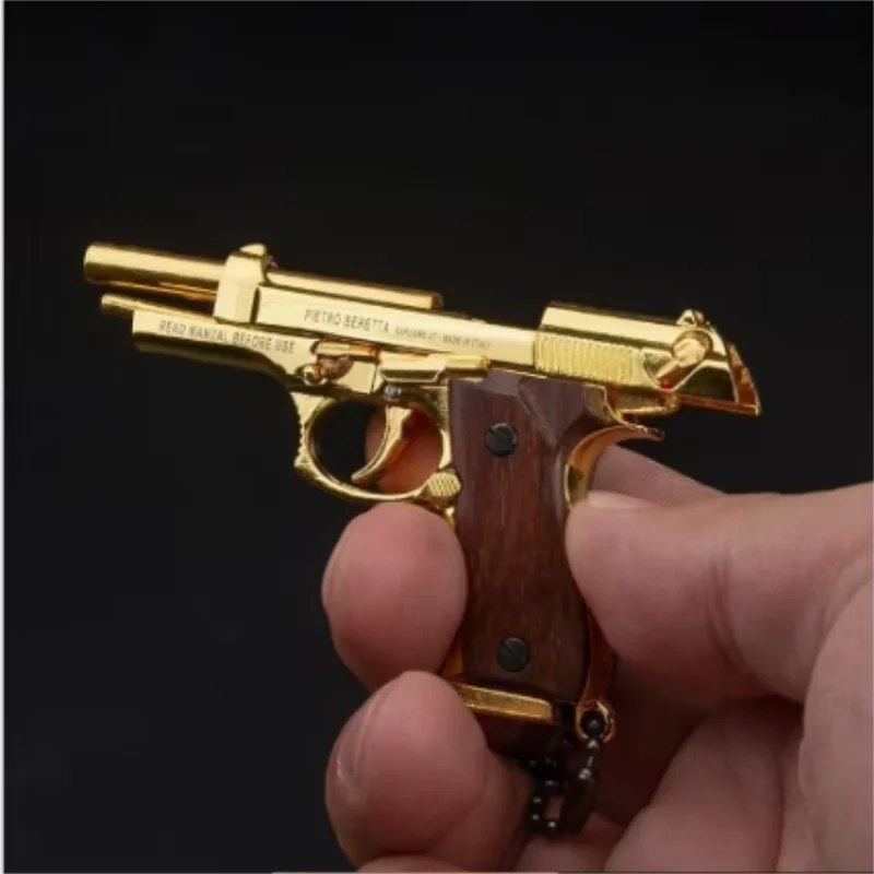 

92F Gun Model Static Disassembly Toy Keychain Collectible New Metal Inscription for Adults