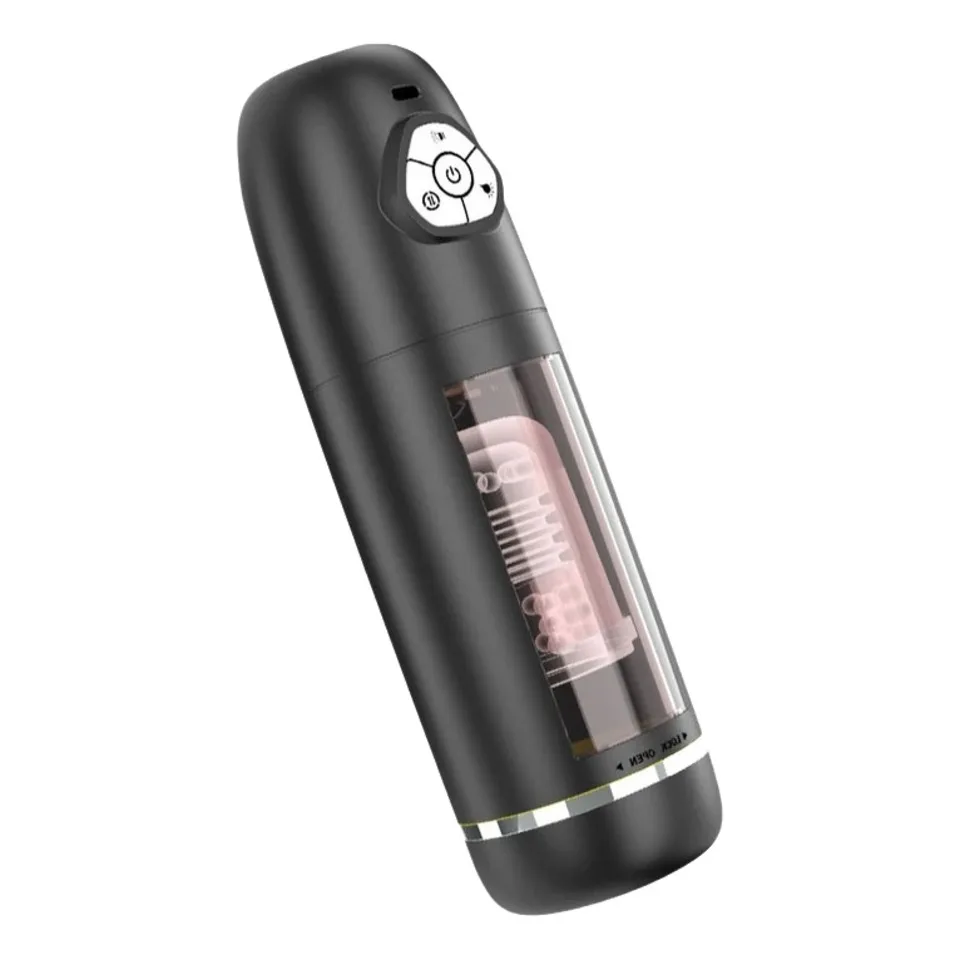 Automatic Male Masturbator Penis Pump With 10 Rotating Thrusting Modes Blowjob Pocket Pussy Sex Machine Adult Toy Male Vibrator
