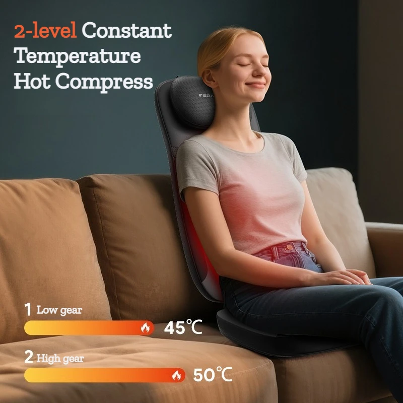 Multifunctional Electric Massage Cushion Heating Vibration Foldable Full Body Massager Cushion Comfortable Massage Equipment
