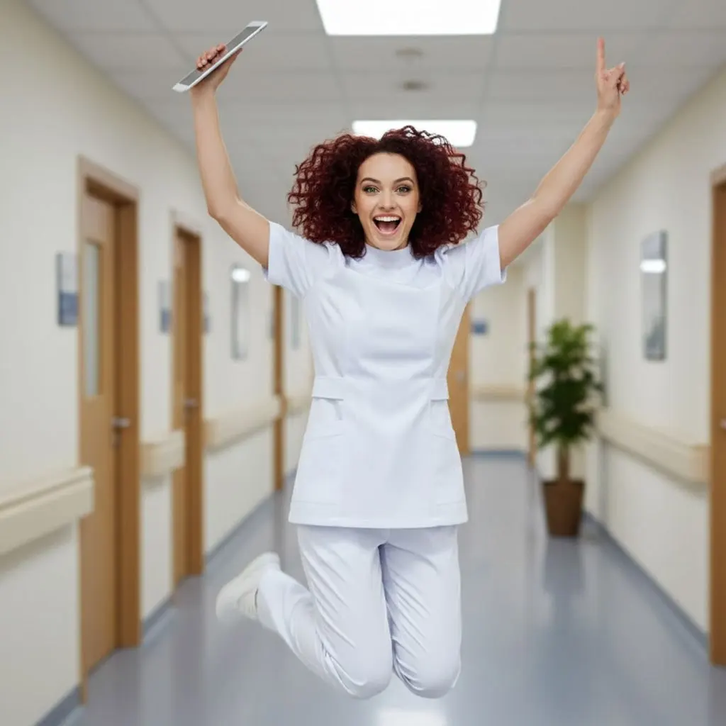 เสื้อคลุมแขนยาวสั้นสำหรับผู้หญิง - เสื้อคลุมแพทย์และพยาบาลสีขาว - เสื้อคลุมแล็บแขนยาวน้ำหนักเบาความยาวระดับสะโพกสำหรับนักเรียน