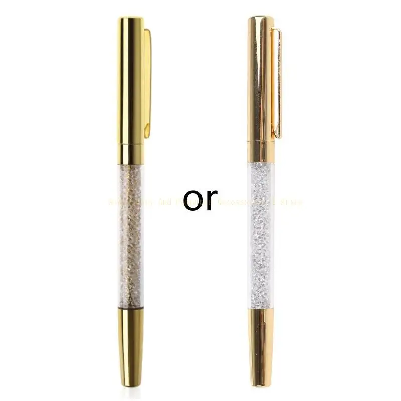 

Luxury Diamond Metal Ballpoint Crystal Gold Metal Pen For Office Supplies Gift