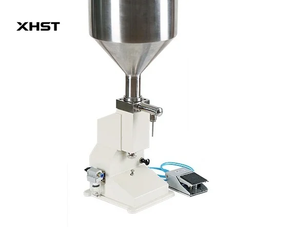 A02 Semi-automatic Pneumatic Filling Machine for Cream Drinks (with Pump)