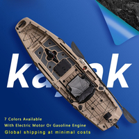 LLDPE Modular Kayak With Engine Fishing Boat Canoe With Seat And Paddle Rotomolded Raft Portable For Drift Outdoor Fishing