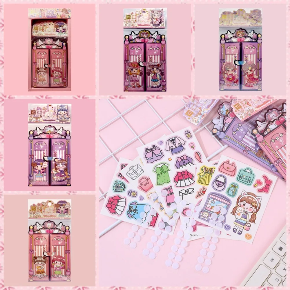 DIY Toy Aki Sauce Quiet Book 10*15cm Quiet Book Princess Change Clothes Stickers Princess Collage Set Busy Book Change Sticker