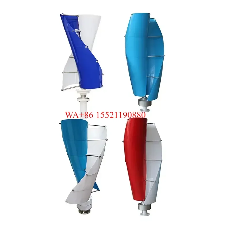 WMWMNU 10kW Home Wind Turbine System Low Noise High Efficiency Off Grid Durable Corrosion Resistant Easy Install