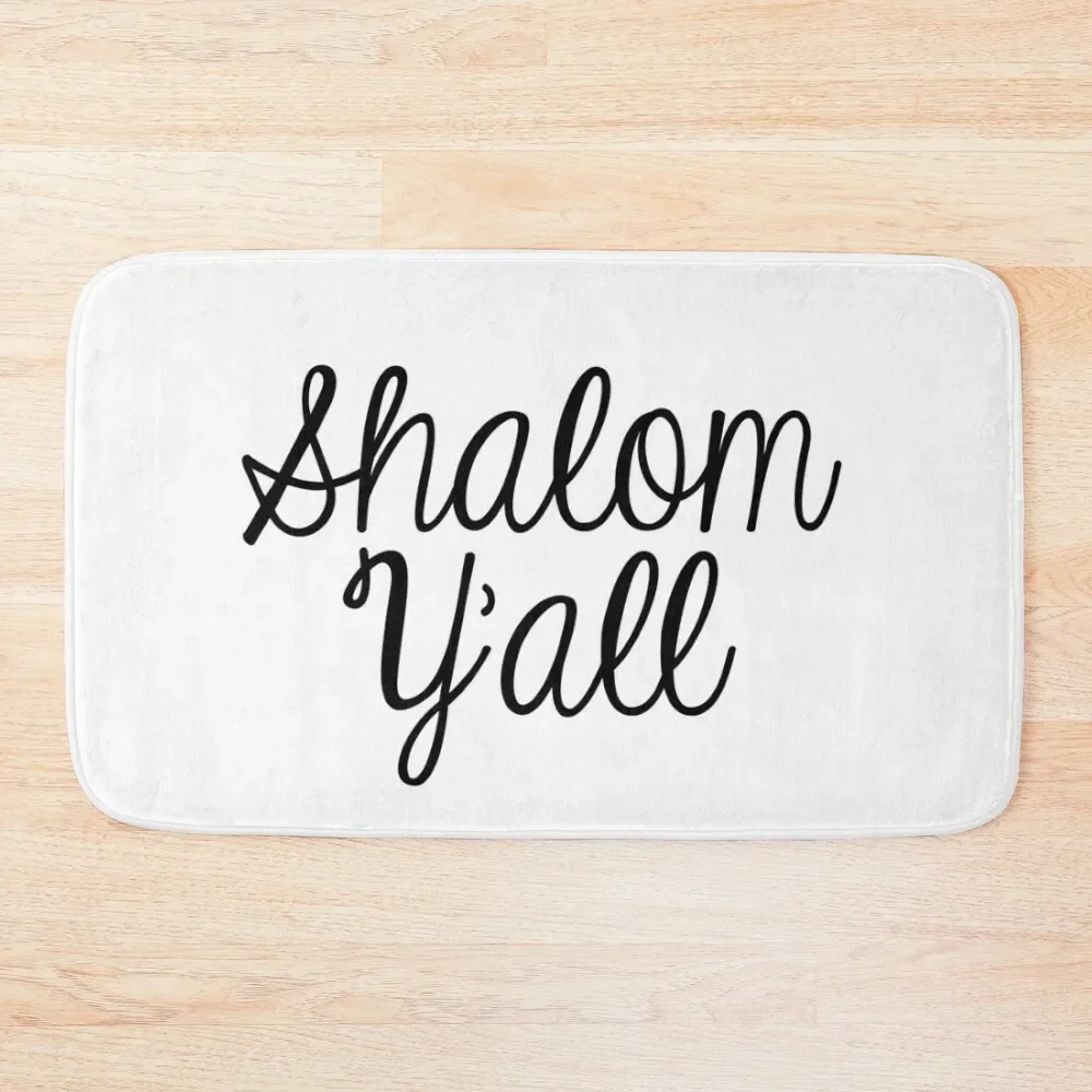 

Shalom Y’all Bath Mat Waterproof Bathroom Rugs Set For Bathroom Mat