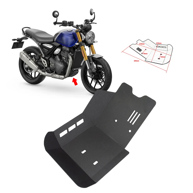 For Speed 400 2024 2025 Motorcycle Skid Plate Bash Frame Guard Engine Protection Cover SPEED400 Accessories