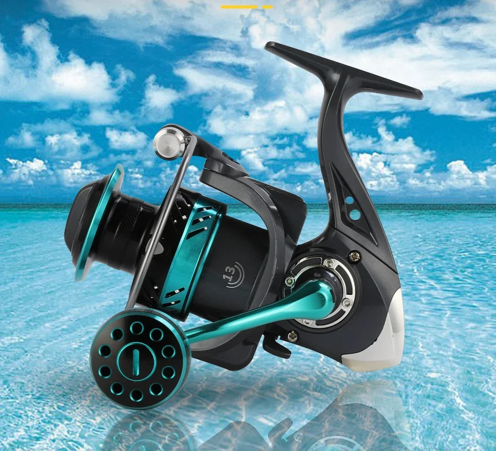 

The Latest Rotary Fishing Reel 1000-7000 Ultra-light Maximum Resistance 13BB 5.2:1 Surfing Rotary Reel, Saltwater Jigging Reel