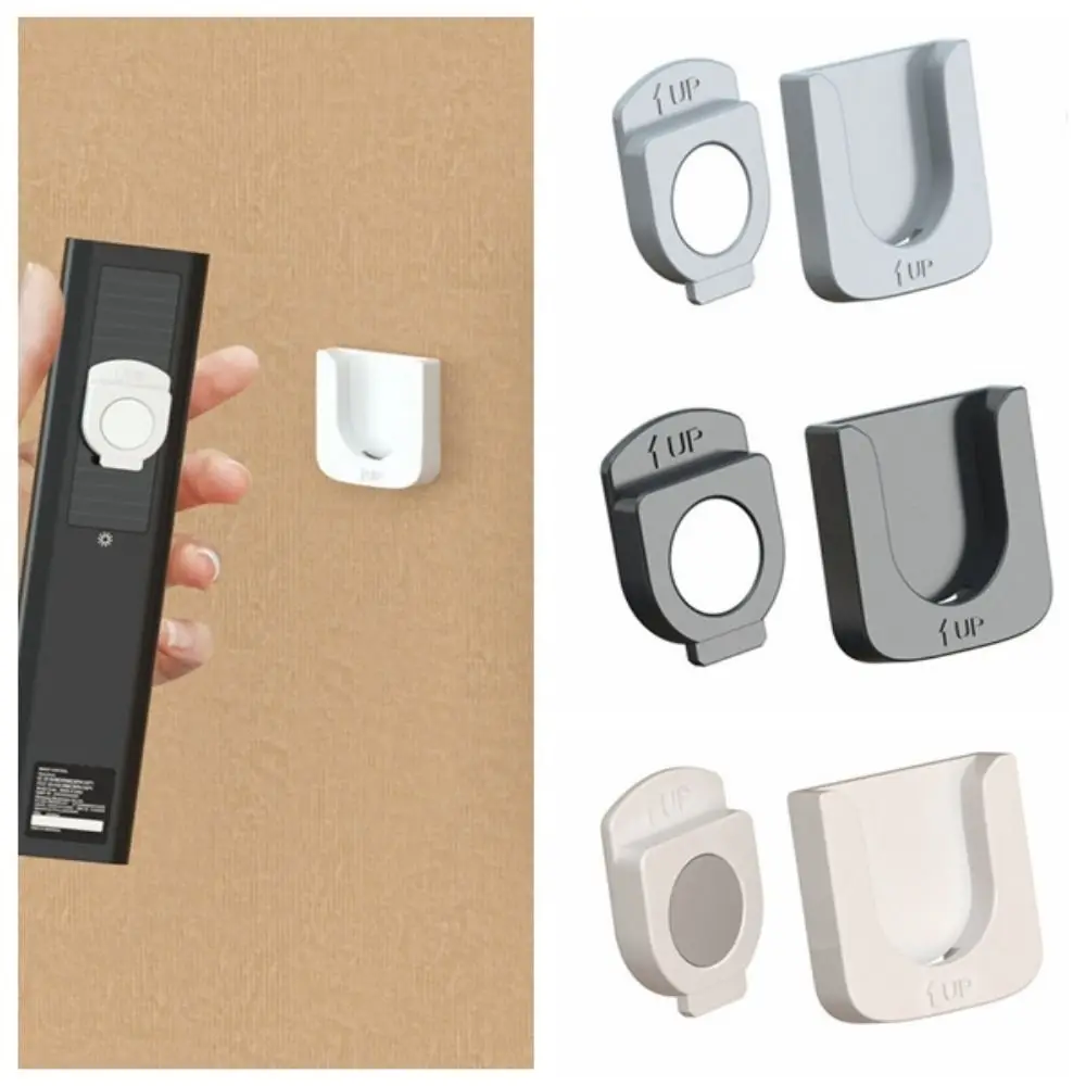 

4Pcs Wall-mounted Magnetic Remote Control Holder Innovative Slot Design Strong TV Remote Control Rack Hole-Free Storage Holder