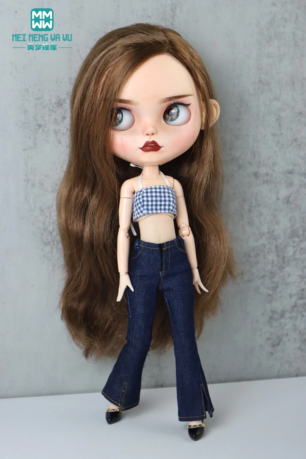 

Одежда для куклы Blyth, модное нижнее белье, бюстгальтеры, джинсы, повседневные брюки для Blyth Azone OB22 OB24, аксессуары для кукол
